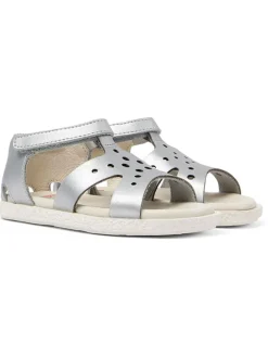 Leder-Sandalen in Silber>Camper Discount