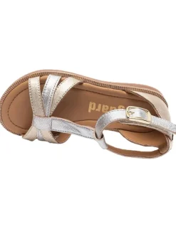 bisgaard Sandalen·Sandalen^Leder-Sandalen in Silber/ Gold