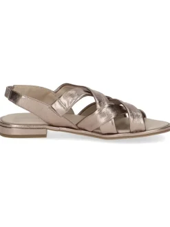 Caprice Sandalen^Leder-Sandalen in Taupe