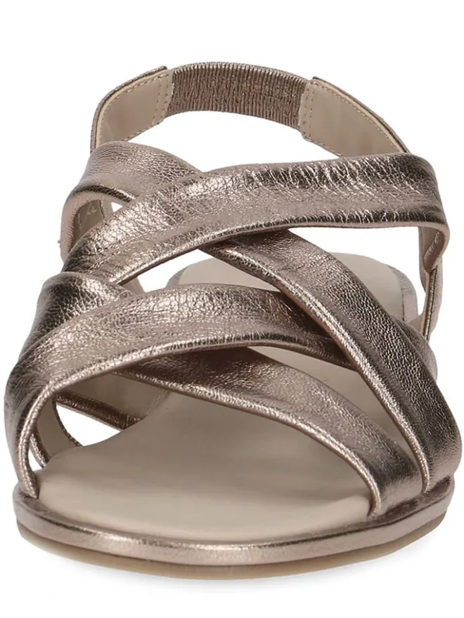 Caprice Sandalen^Leder-Sandalen in Taupe