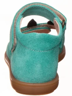 Leder-Sandalen in Türkis><noscript><img width=