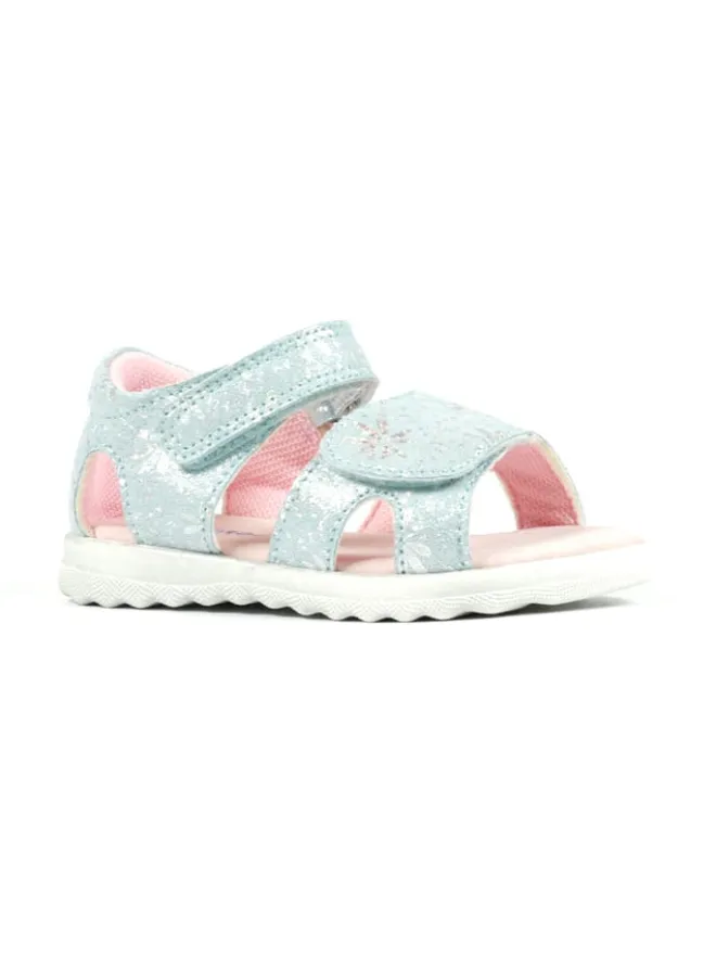 Leder-Sandalen in Türkis>Richter Shoes Outlet