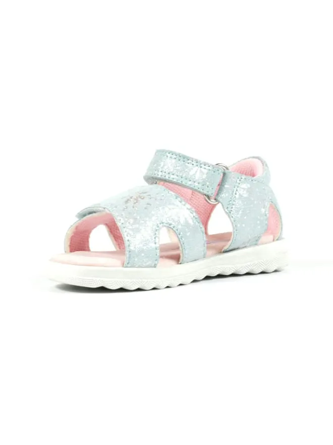 Leder-Sandalen in Türkis>Richter Shoes Outlet