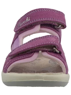 Leder-Sandalen in Violett><noscript><img width=