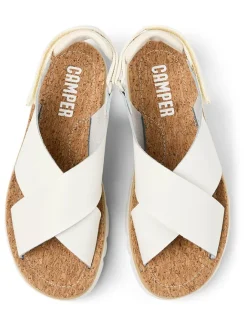 Camper Sandalen^Leder-Sandalen in Weiß
