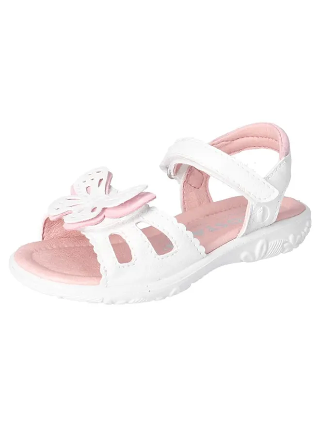 Leder-Sandalen "Kelebek" in Weiß/ Rosa>Ricosta Sale