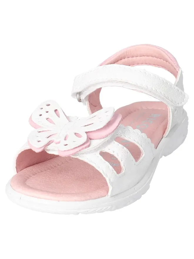 Leder-Sandalen "Kelebek" in Weiß/ Rosa>Ricosta Sale