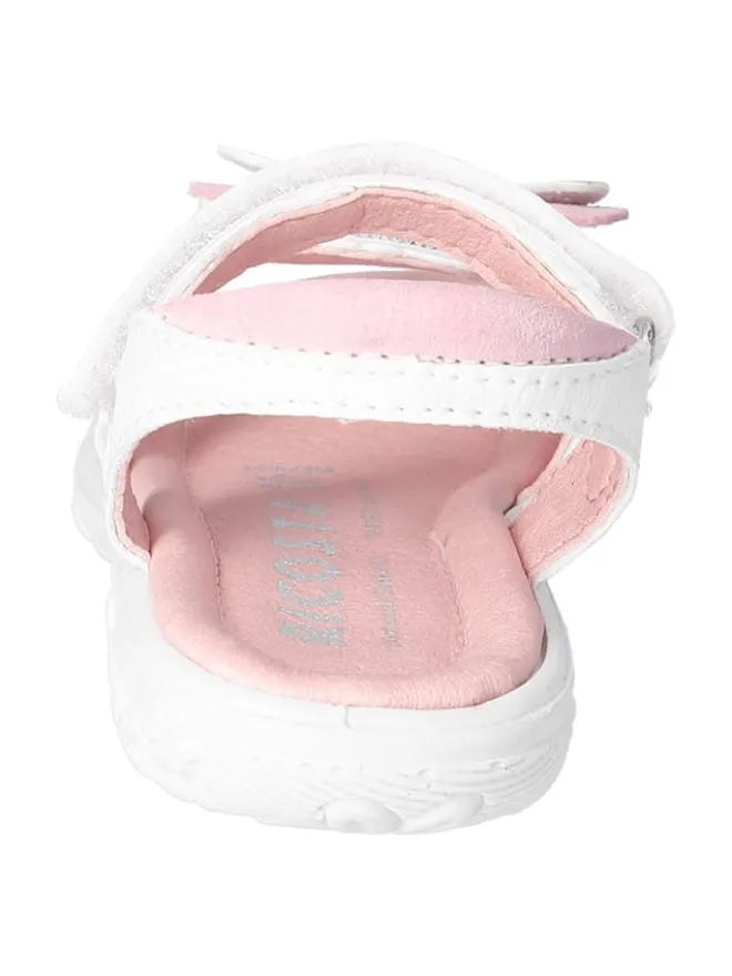 Leder-Sandalen "Kelebek" in Weiß/ Rosa>Ricosta Sale