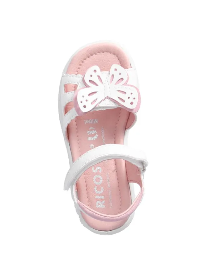 Leder-Sandalen "Kelebek" in Weiß/ Rosa>Ricosta Sale