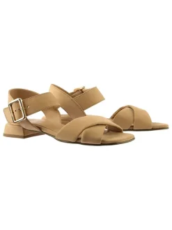 Högl Sandalen^Leder-Sandalen "Korinna" in Hellbraun