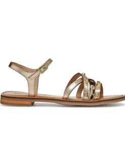 Geox Sandalen^Leder-Sandalen "Maddalusiac" in Gold