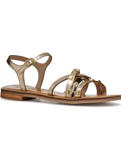 Geox Sandalen^Leder-Sandalen "Maddalusiac" in Gold