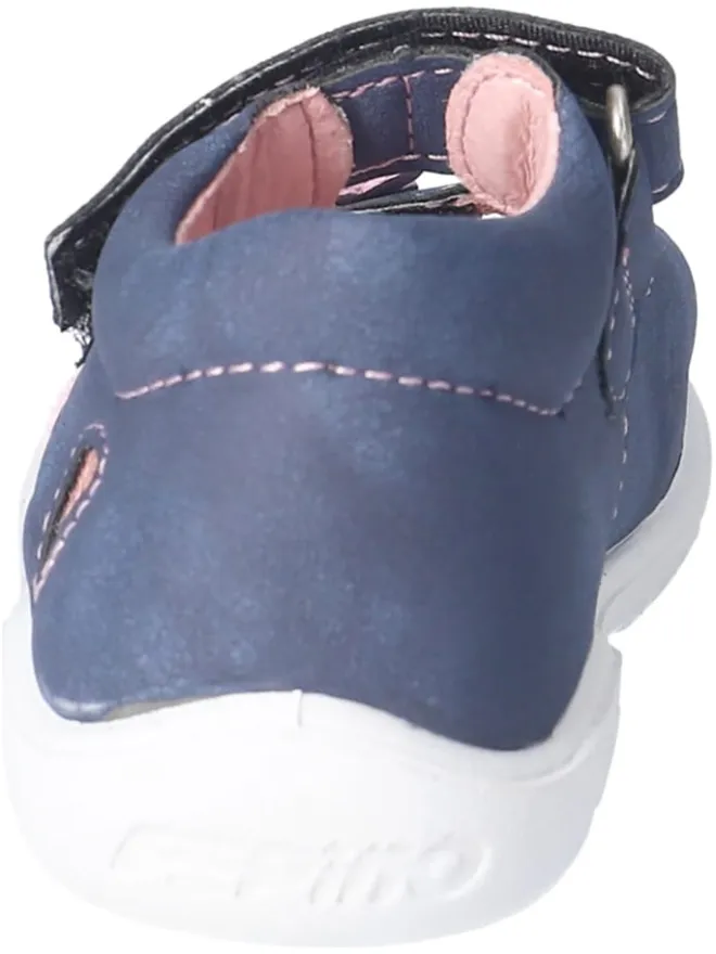 PEPINO Sandalen^Leder-Sandalen "Maja" in Dunkelblau/ Rosa