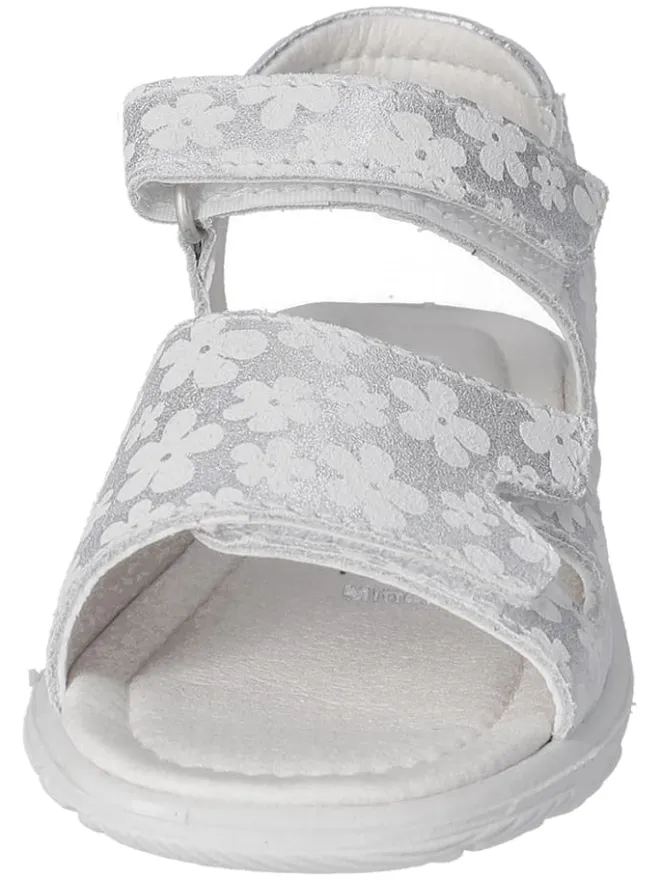 Ricosta Sandalen·Sandalen^Leder-Sandalen "Moni" in Silber