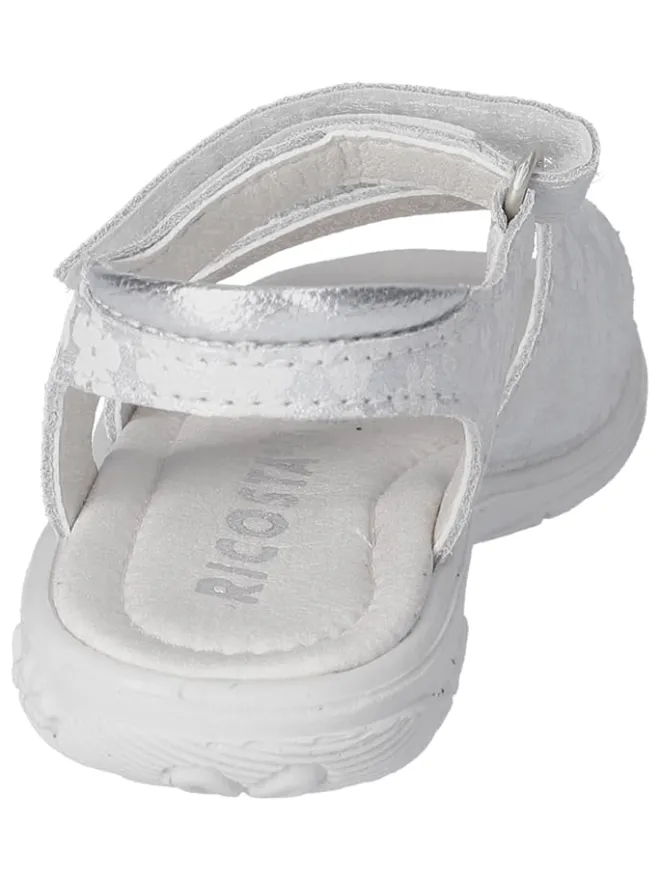 Ricosta Sandalen·Sandalen^Leder-Sandalen "Moni" in Silber