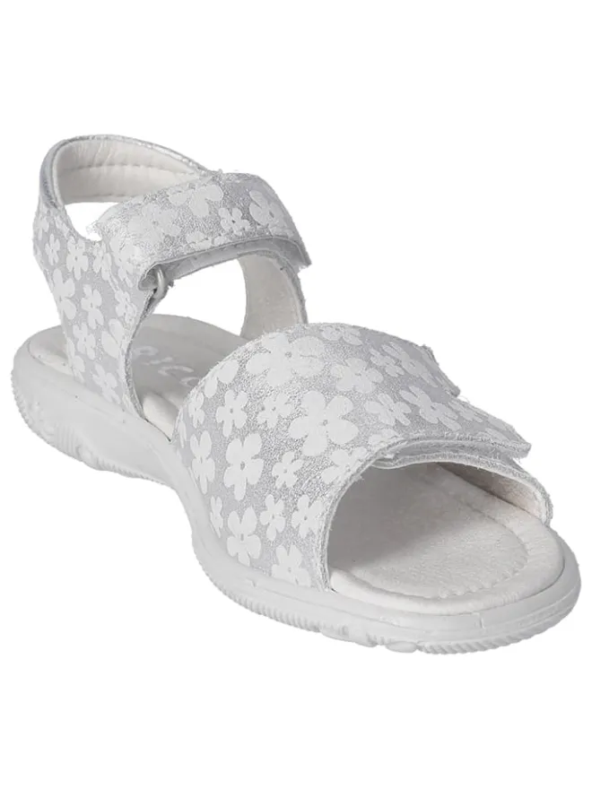 Ricosta Sandalen·Sandalen^Leder-Sandalen "Moni" in Silber