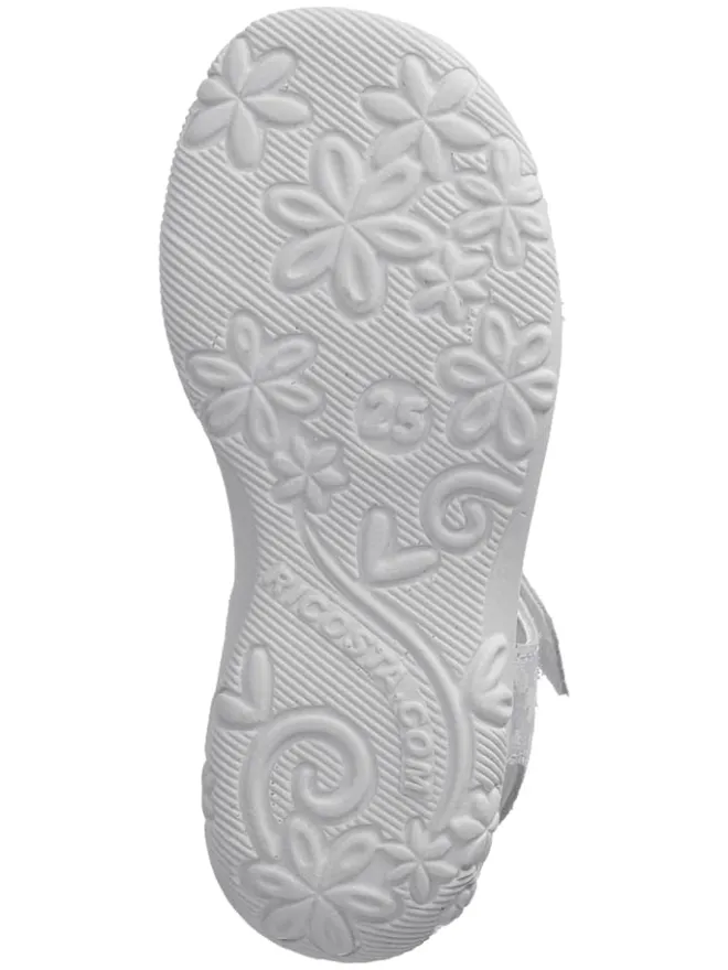 Ricosta Sandalen·Sandalen^Leder-Sandalen "Moni" in Silber