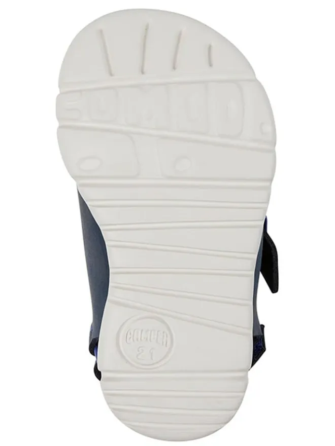 Leder-Sandalen "Oruga" in Dunkelblau>Camper Sale