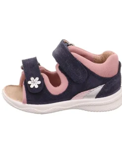 Leder-Sandalen "Polly" in Dunkelblau/ Rosa>superfit Best
