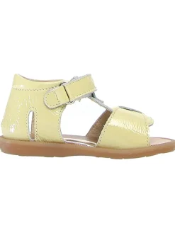 Leder-Sandalen "Quarzo" in Gelb>Naturino