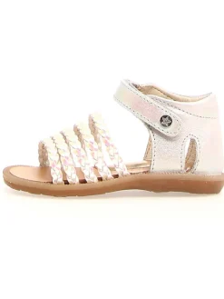 Leder-Sandalen "Rubino" in Rosa>Naturino