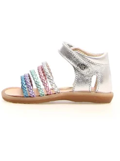 Naturino Sandalen^Leder-Sandalen "Rubino" in Silber