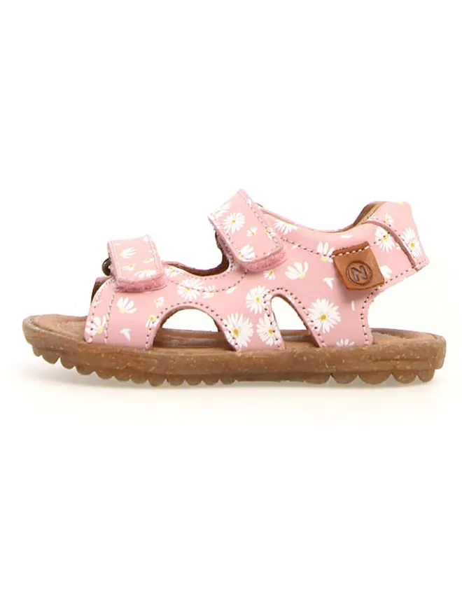 Naturino Sandalen·Sandalen^Leder-Sandalen "Sky" in Rosa/ Weiß