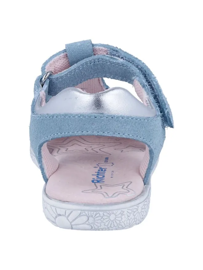Leder-Sandalen "Sole" in Blau>Richter Shoes Online