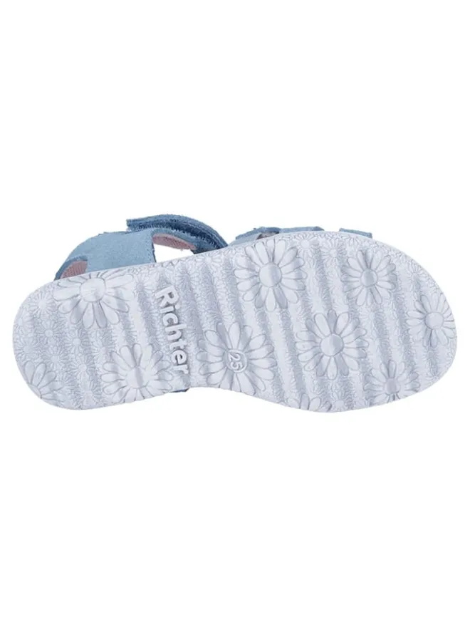 Leder-Sandalen "Sole" in Blau>Richter Shoes Online