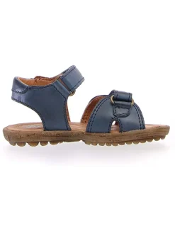 Leder-Sandalen "Sun" in Dunkelblau>Naturino Online