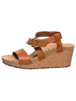 Leder-Sandalen "Sybil" in Hellbraun>Papillio Hot