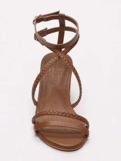 Leder-Sandaletten "Gentry" in Hellbraun>Les BAGATELLES New