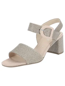 Gabor Sandalen^Leder-Sandaletten in Beige