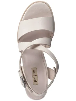 Paul Green Sandalen^Leder-Sandaletten in Beige