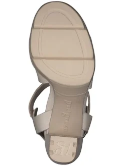 Paul Green Sandalen^Leder-Sandaletten in Beige