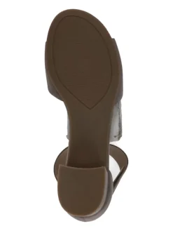 Leder-Sandaletten in Braun><noscript><img width=