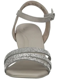 Paul Green Sandalen^Leder-Sandaletten in Grau