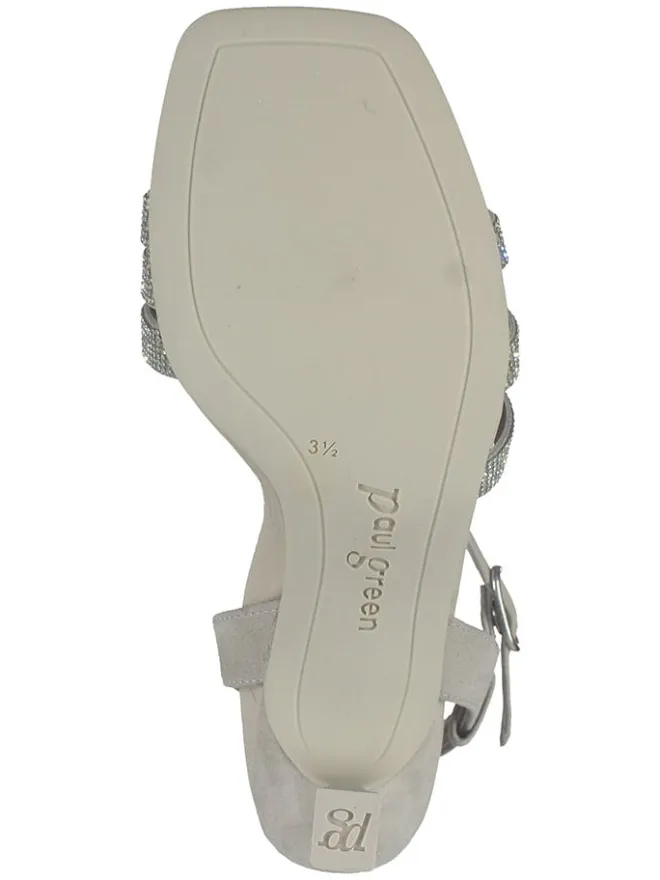 Paul Green Sandalen^Leder-Sandaletten in Grau