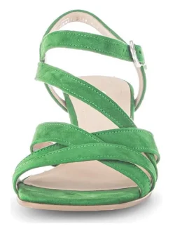 Leder-Sandaletten in Grün><noscript><img width=