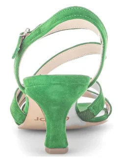 Leder-Sandaletten in Grün><noscript><img width=