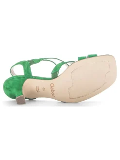 Leder-Sandaletten in Grün><noscript><img width=