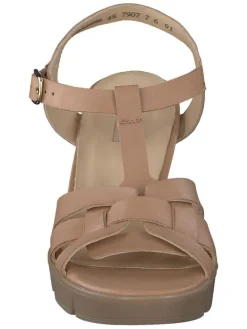 Paul Green Sandalen^Leder-Sandaletten in Hellbraun