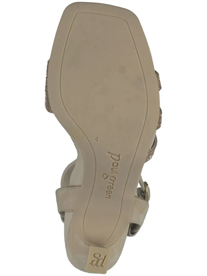 Leder-Sandaletten in Hellbraun>Paul Green Clearance