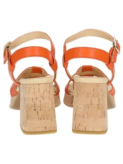 Paul Green Sandalen^Leder-Sandaletten in Orange