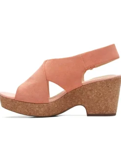 Clarks Sandalen^Leder-Sandaletten in Rosa