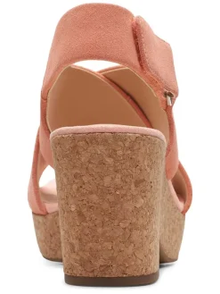 Clarks Sandalen^Leder-Sandaletten in Rosa