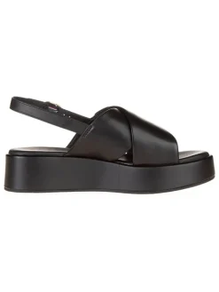 Leder-Sandaletten in Schwarz>Tommy Hilfiger Shoes Discount