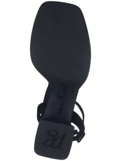 Paul Green Sandalen^Leder-Sandaletten in Schwarz