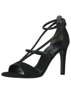 Leder-Sandaletten in Schwarz>Paul Green Outlet