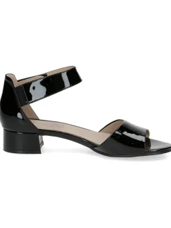 Leder-Sandaletten in Schwarz><noscript><img width=